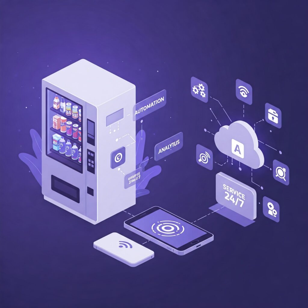 wizualizacja systemu vendingowego vendhub