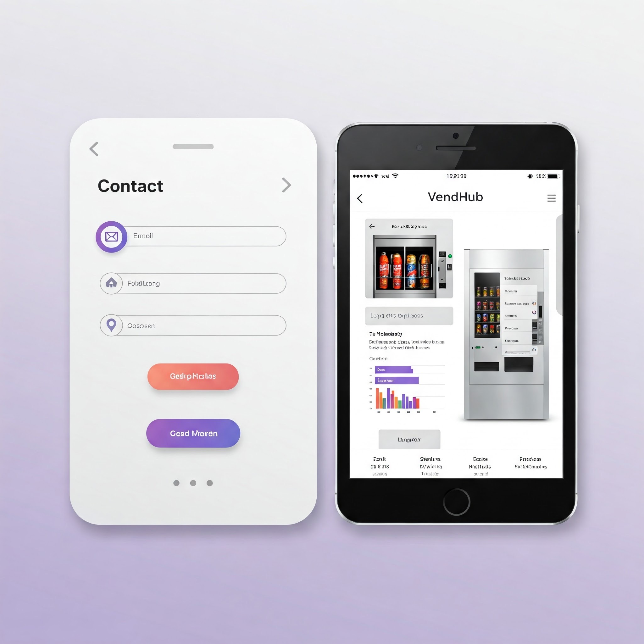 System Analityczny VendHub 1 aplikacja vendhub na telefonie z android, system analityczny