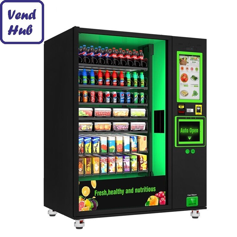 vendhub automat vendingowy sprzedający sklep AI z wygodnym odbiorem towaru oraz z windą